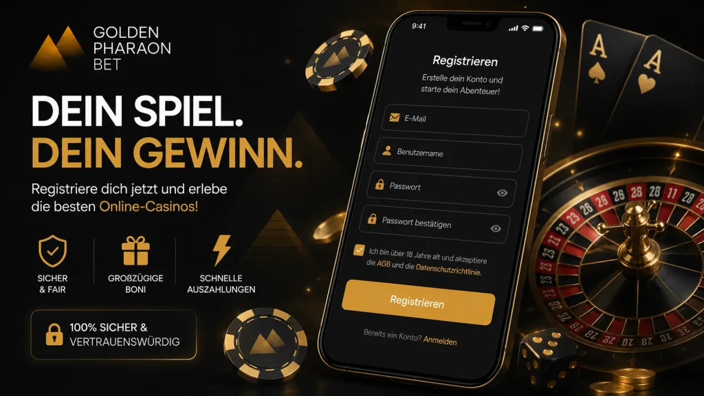 golden pharaon anmelden